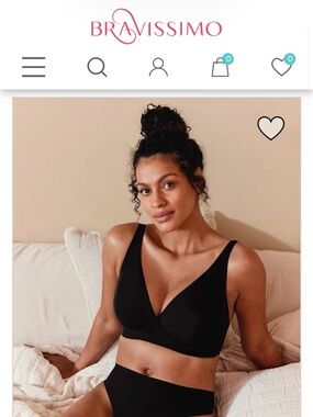 Bravissimo Black Wireless Soft Support NWT 32H ultimate comfort nova bra